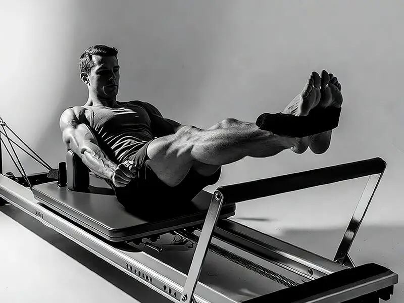 Jover entrenando en LESSENZIA pilates en cambados